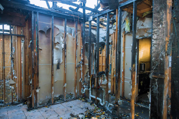 Professional Smoke Damage Restoration technician working in Braham, MN